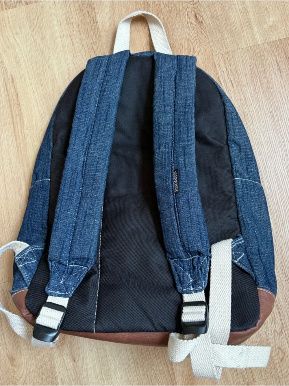 Rare Steve Madden Denim Patch Backpack Blue Red Bandana USA Aztec $108 unisex